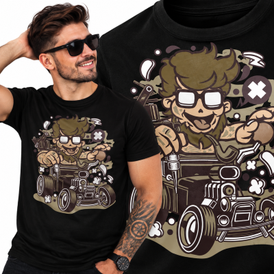 KOSZULKA ANIMOWANA HIPSTER HOTROD